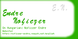 endre noficzer business card
